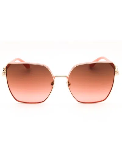 Guess Gu7790-s Sunglasses In Gold / Gradient Brown