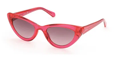 Guess Gu7811 74b Women's Sunglasses Pink Size 54