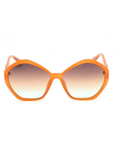 Guess Gu7813 Sunglasses In Orange/other / Gradient Brown