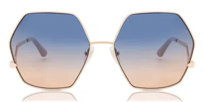 Guess Gu7815 28w Women's Sunglasses Rose-gold Size 61 In Multi
