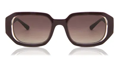 Guess Gu7817 69f Women's Sunglasses Burgundy Size 53