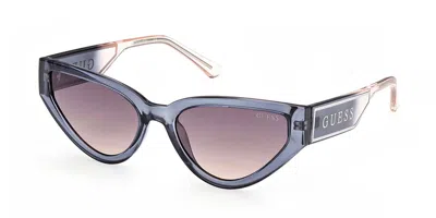 Guess Gu7819 92b Women's Sunglasses Blue Size 56