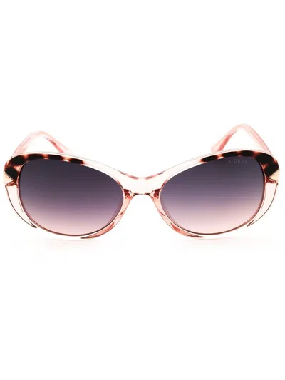 Guess Gu7821 Sunglasses In Shiny Beige / Gradient Smoke