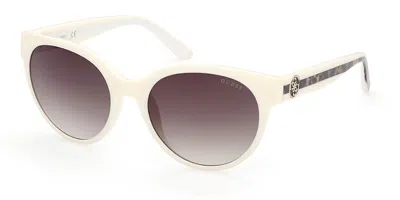 Guess Gu7824 25p Women's Sunglasses White Size 55