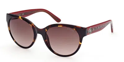 Guess Gu7824 52f Women's Sunglasses Tortoiseshell Size 55 In Brown