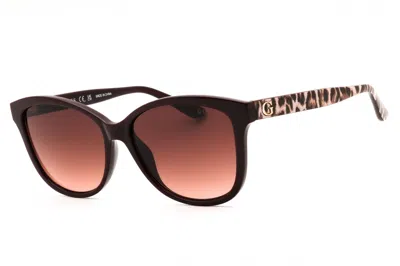 Guess Gu7828 Gradient Smoke Lens Sunglasses In Brown