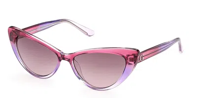 Guess Gu7830 74z Women's Sunglasses Pink Size 55