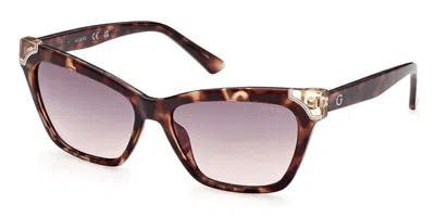 Guess Gu7840 56b Occhiali Da Sole Tartarugatishell Per Donna In Multi