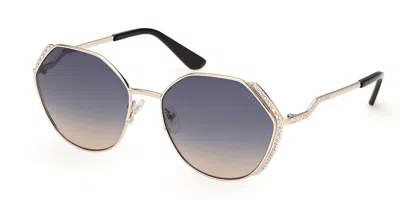 Guess Gu7842-s 33w Women's Sunglasses Gold Size 58