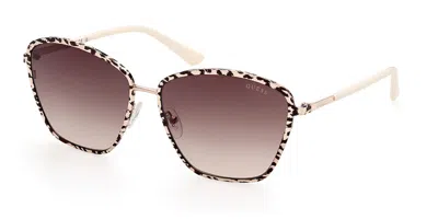 Guess Gu7848 33f Women's Sunglasses Black Size 60 In Multi