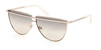 Guess Gu7852 32b Women's Sunglasses Gold Size 63 In Pink