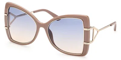 Guess Gu7853 57w Occhiali Da Sole Marroni Per Donna In Brown