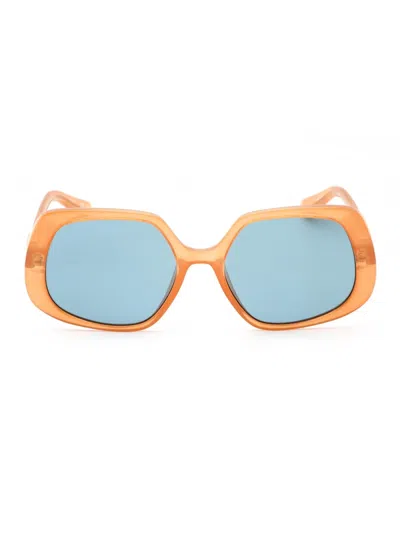 Guess Gu7862 Sunglasses In Beige/other / Blue