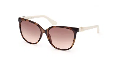 Guess Gu7864 53f Women's Sunglasses Tortoiseshell Size 58 In Brown