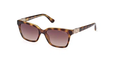Guess Gu7869 52f Women's Sunglasses Tortoiseshell Size 53 In Brown