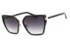 Guess Ladies Black Cat Eye Sunglasses Gu7871 In Black
