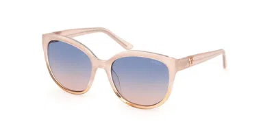 Guess Gu7877 57b Women's Sunglasses Brown Size 53 In Neutral
