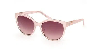Guess Gu7877 74t Women's Sunglasses Pink Size 56