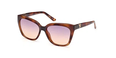 Guess Gu7878 53z Women's Sunglasses Tortoiseshell Size 53 In Brown