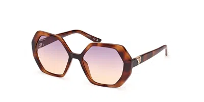 Guess Gu7879 53z Women's Sunglasses Tortoiseshell Size 54 In Brown