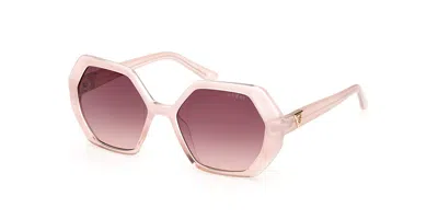 Guess Gu7879 74t Women's Sunglasses Pink Size 54