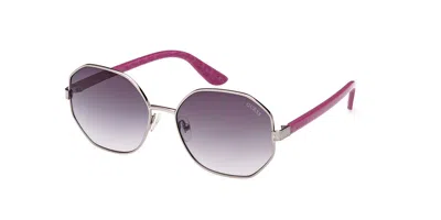 Guess Gu7880-h 10b Women's Sunglasses Gunmetal Size 58 In Purple