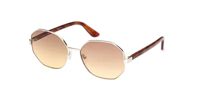 Guess Gu7880-h 32f Women's Sunglasses Gold Size 58