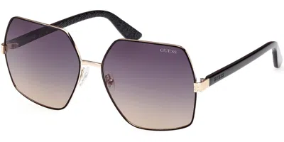 Guess Gu7881-h 05b Women's Sunglasses Gold Size 58 In Brown