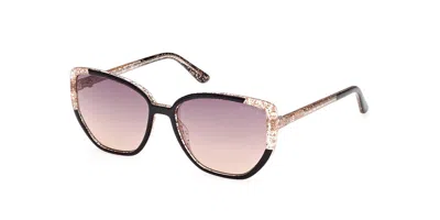 Guess Gu7882 01z Women's Sunglasses Black Size 55 In Pink