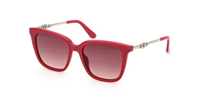 Guess Gu7886 75t Women's Sunglasses Pink Size 53 In Red