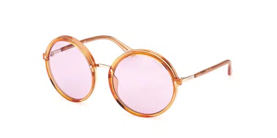 Guess Gu7887 44y Women's Sunglasses Orange Size 57 In Brown