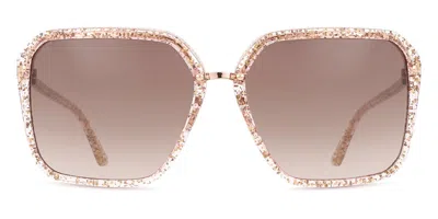 Guess Gu7888 59f Women's Sunglasses Brown Size 57 In Neutral
