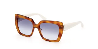 Guess Gu7889 53w Women's Sunglasses Tortoiseshell Size 53 In Brown