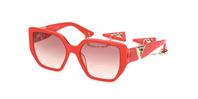 Guess Gu7892 66f Women's Sunglasses Red Size 55