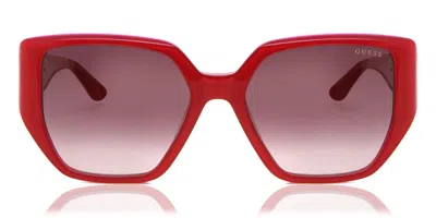 Guess Gu7892 72t Women's Sunglasses Pink Size 55 In Red