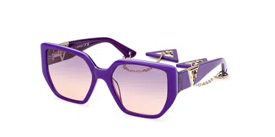 Guess Gu7892 81z Women's Sunglasses Purple Size 55