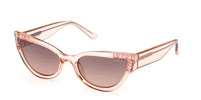 Guess Gu7901 44f Women's Sunglasses Orange Size 54 In Pink
