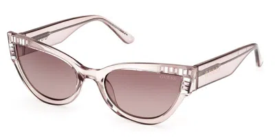 Guess Gu7901 59f Women's Sunglasses Brown Size 54