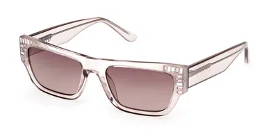 Guess Gu7902 59f Women's Sunglasses Brown Size 53 In Pink