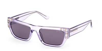 Guess Gu7902 80y Women's Sunglasses Purple Size 53