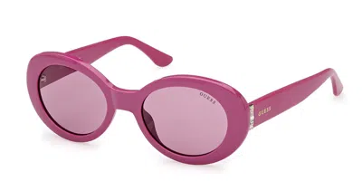 Guess Gu7904 83y Women's Sunglasses Purple Size 51 In Pink