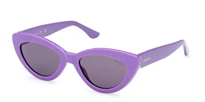 Guess Gu7905 80y Women's Sunglasses Purple Size 52