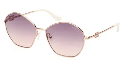Guess Gu7907 28z Women's Sunglasses Gold Size 59