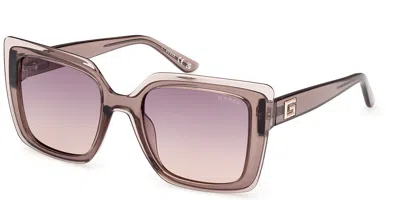 Guess Gu7908 59z Women's Sunglasses Brown Size 52 In Neutral