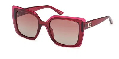 Guess Gu7908 69t Women's Sunglasses Red Size 52