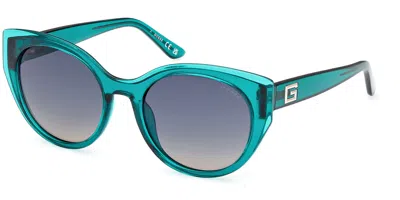 Guess Gu7909 96p Women's Sunglasses Green Size 53
