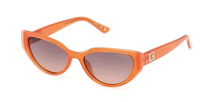 Guess Gu7910 44f Women's Sunglasses Orange Size 52
