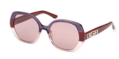 Guess Gu7911 71y Women's Sunglasses Brown Size 55