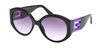 Guess Gu7917 83z Women's Sunglasses Black Size 56