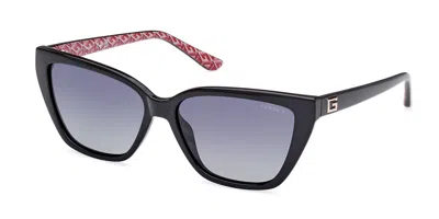 Guess Gu7919 Polarized 01d Women's Sunglasses Black Size 58